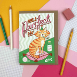 Have a Purrfect Day! Happy Birthday Cat Greeting Card