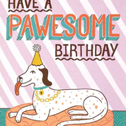 Have a Pawesome Birthday, Dalmatian Birthday Card