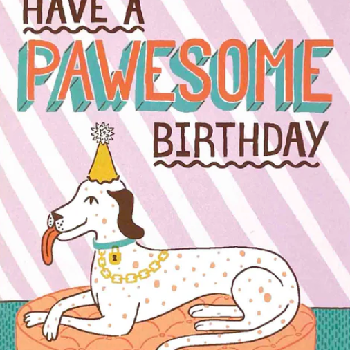 Have a Pawesome Birthday, Dalmatian Birthday Card