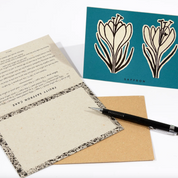 Flower recipe notecard set
