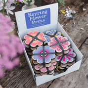 Keyring flower press