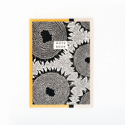 Notebook black sunflowers