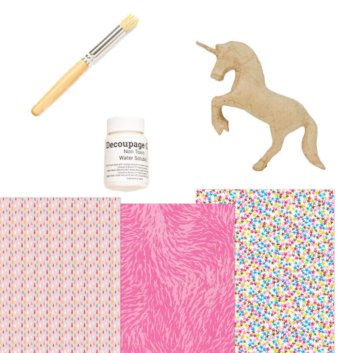Unicorn - decoupage kit