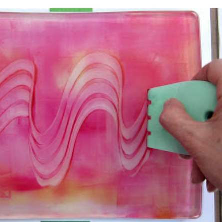 Friday Art Club - Gel printing