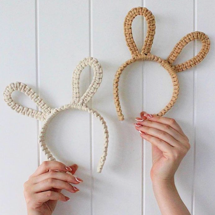 Macrame Easter Bunny Ears