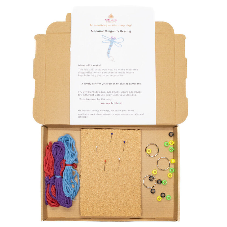 Macrame mini dragonflies