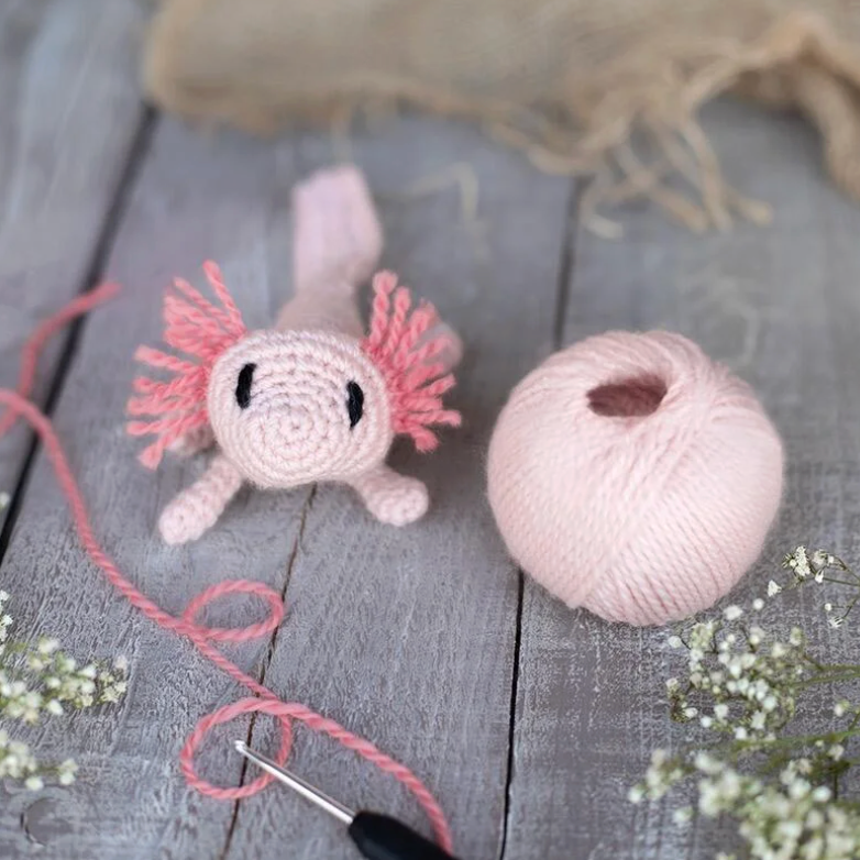 Danielle the axolotl crochet kit