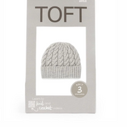 Learn to knit cable hat kit