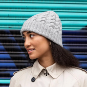 Learn to knit cable hat kit