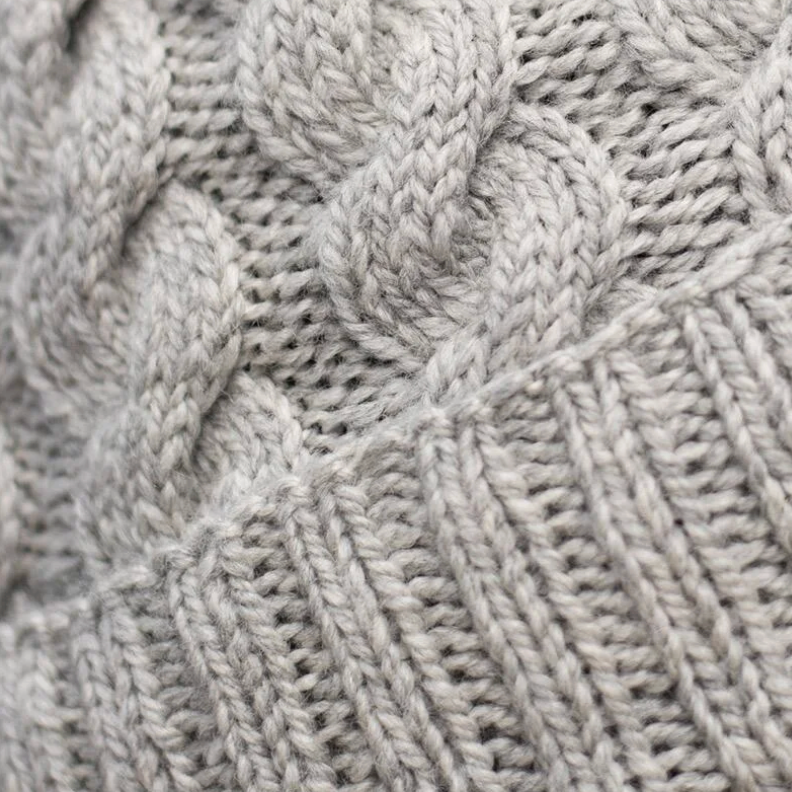 Learn to knit cable hat kit