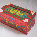 Paint a wooden box folk art style, Annie Sloan painting class