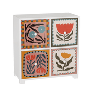 Clever Hands Floral 4 Drawer Colourful Storage Chest