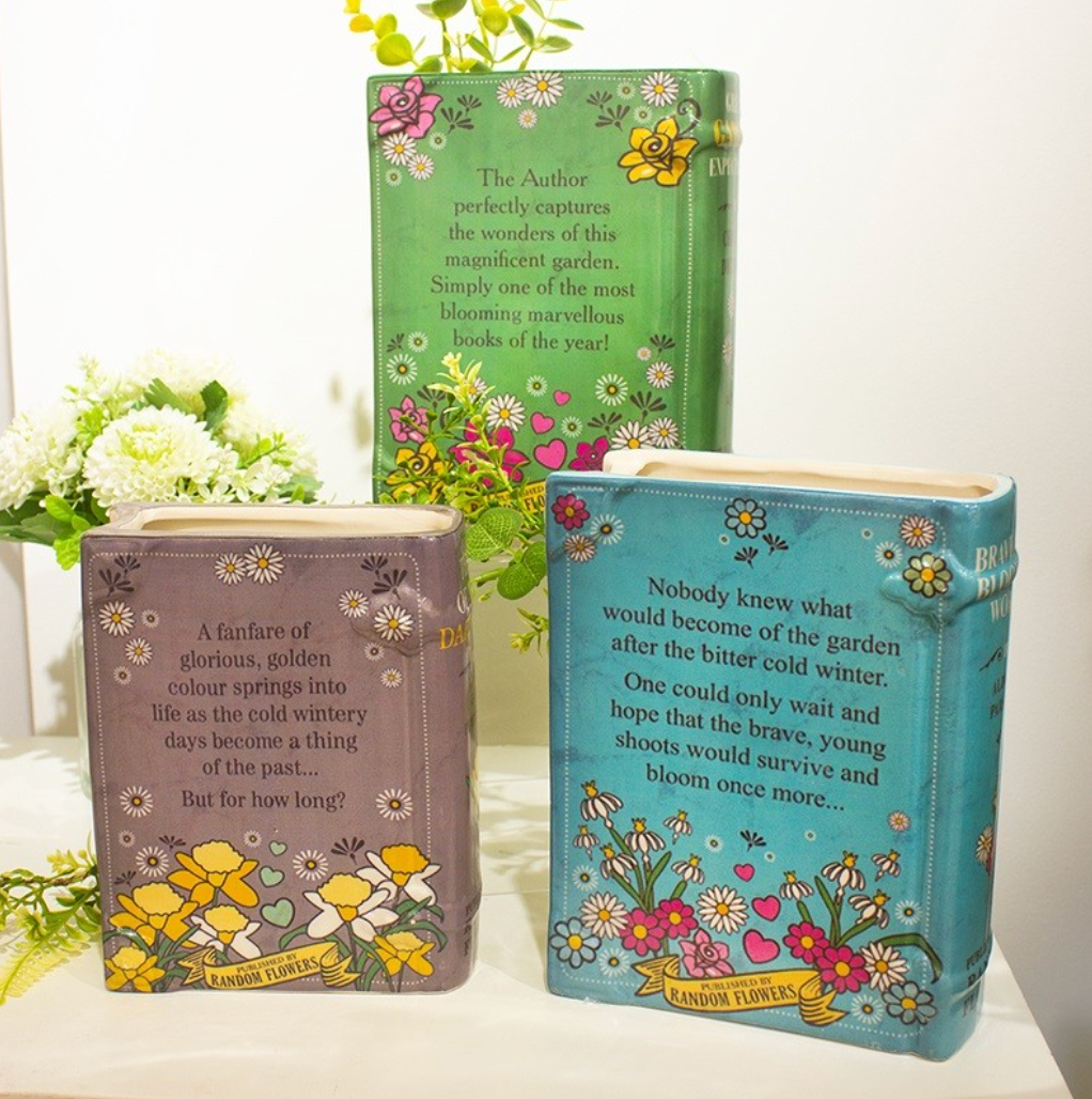 Book vase, Brave New Blooming World
