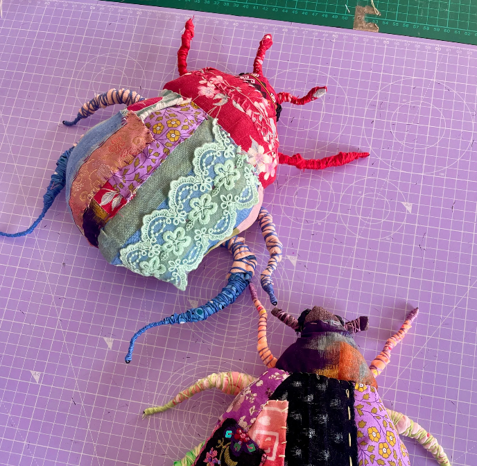 Scrap Fabric Beetle Sewing Upcycle Kit