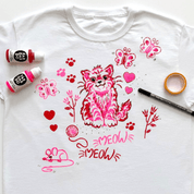 FabDabDo T.Shirt Painting Kit, Little Kitten