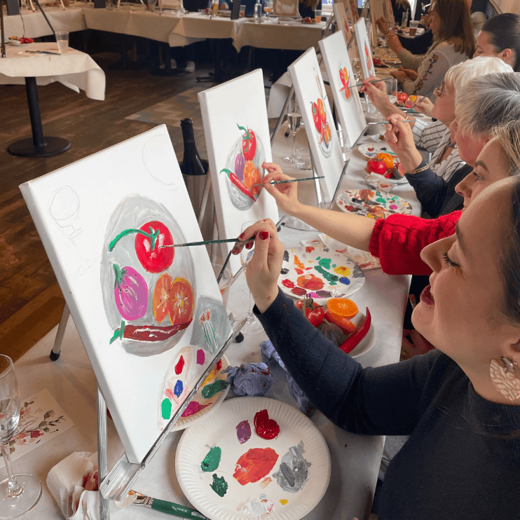 Mia Cathcart Lobster painting workshop