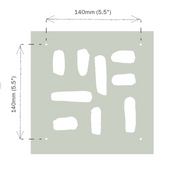 Annie Sloan Stencil - Brushwork Tile