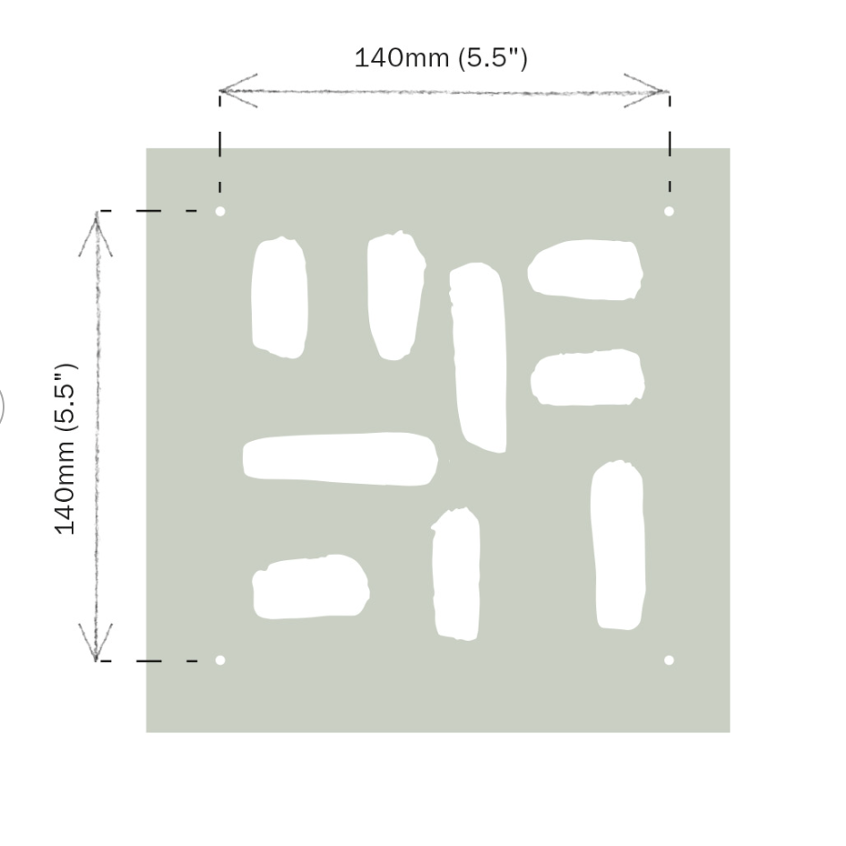 Annie Sloan Stencil - Brushwork Tile