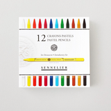 Sennelier Pastel Pencils, Assorted Set of 12 with Expandable Storage Box