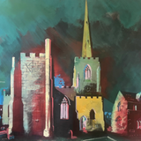 A4 Artist Print Birkenhead Priory, Liverpool