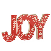 JOY Painted Wooden Christmas sign