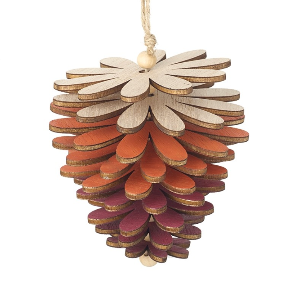 Hanging Wooden Acorn Decoration