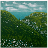 Tintagel Study Wood Engraving