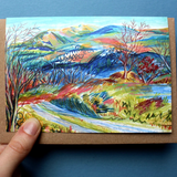 North Wales Mixed Media Sketch