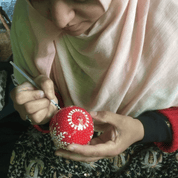 Hand painted Papier-Mâché Decoration