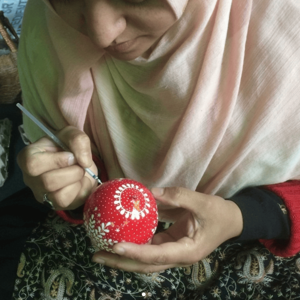 Hand painted Papier-Mâché Decoration