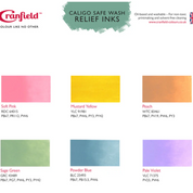 Cranfield Caligo Soft Shades Safe Wash Relief Inks x6