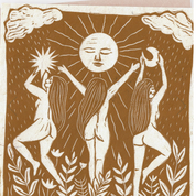 Linocut art cards