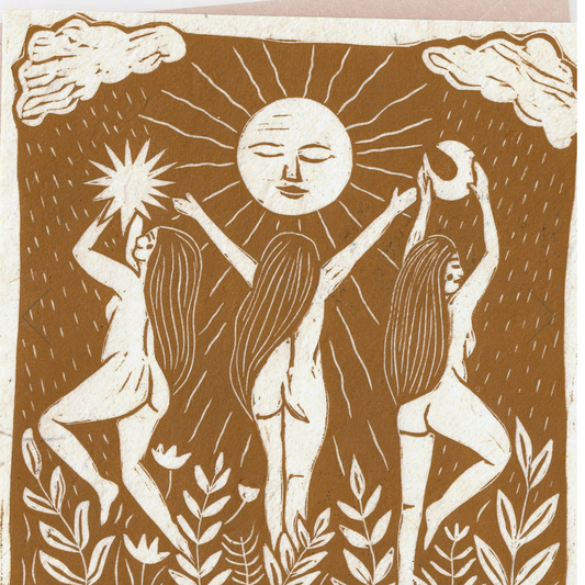 Linocut art cards