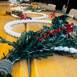 Workshop Christmas wreath in macrame