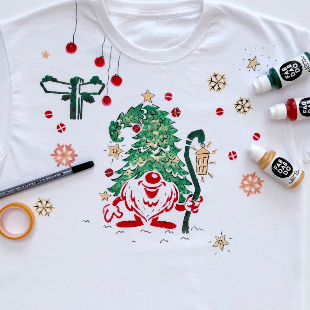 T.Shirt Painting Kit Christmas gnome