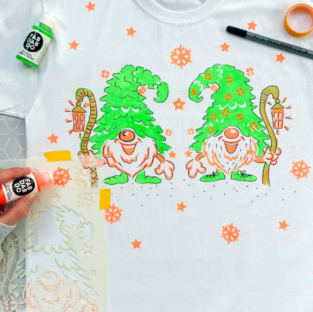 Christmas Stencils for fabric or paper
