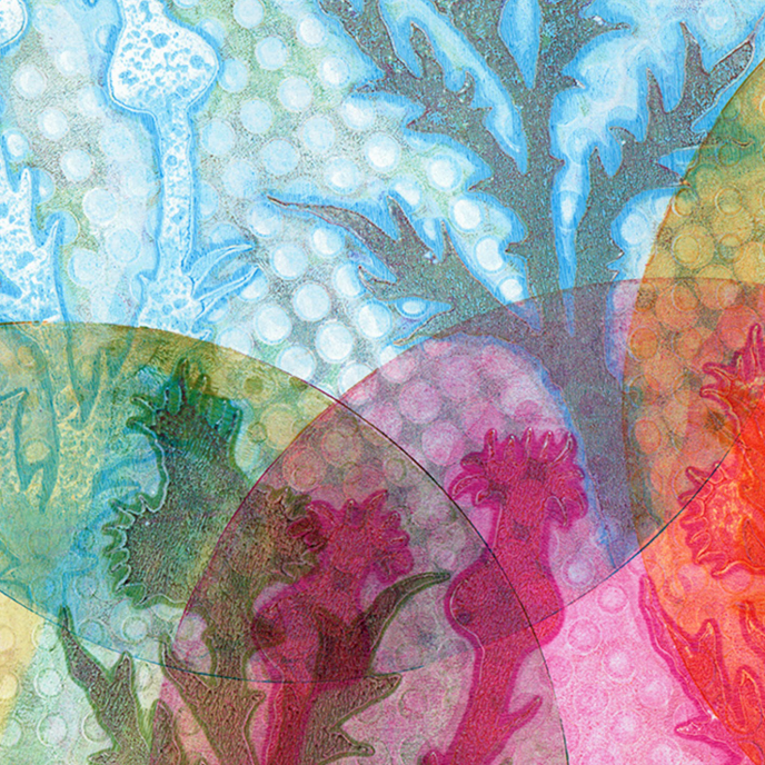 Friday Art Club - Gel printing