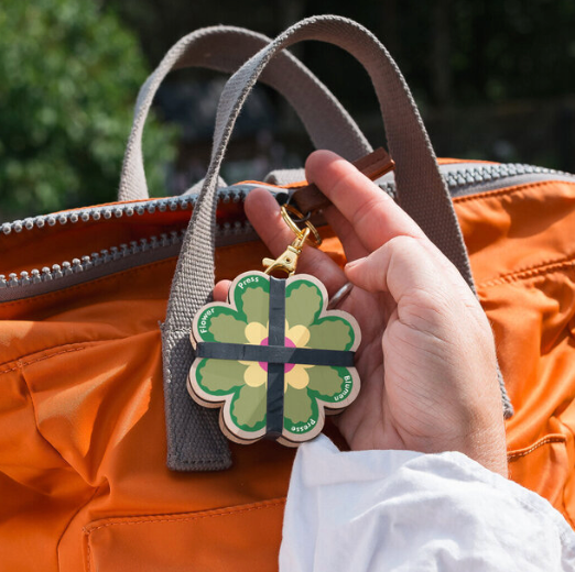 Keyring flower press