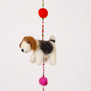 Felt Dog Hanging Garland with Bell