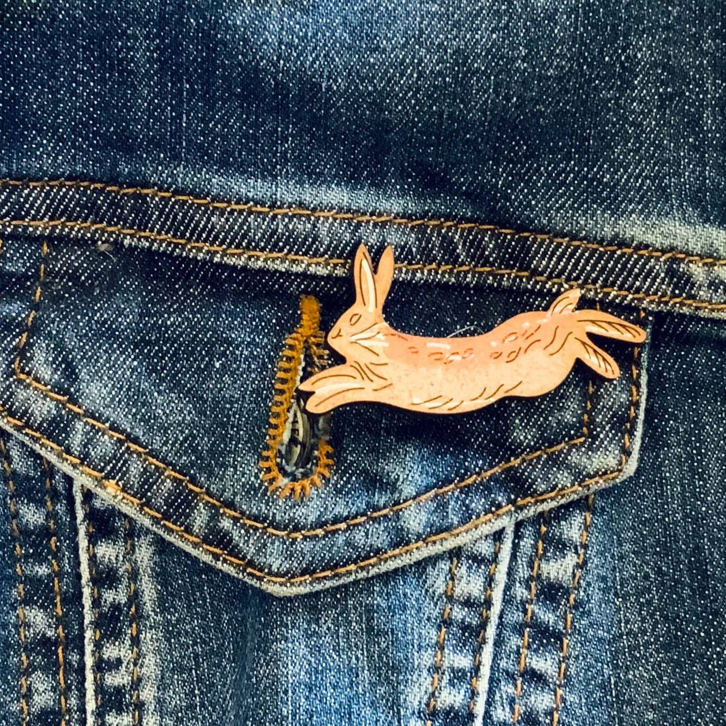 Lily Faith Hare Mini Pin Brooch