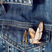 Lily Faith Barn Owl Mini pin Brooch