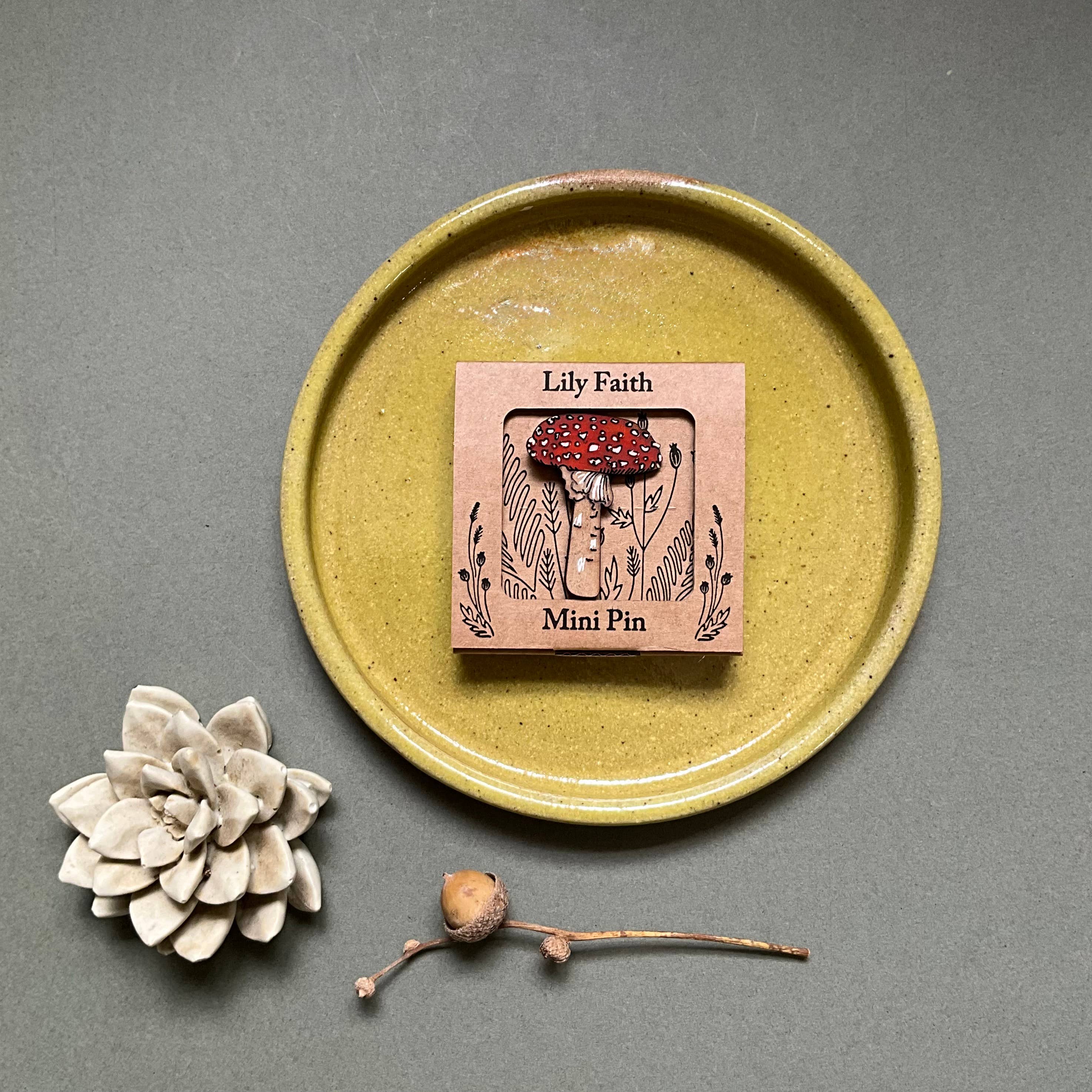 Fly Agaric Mini Pin Brooch 