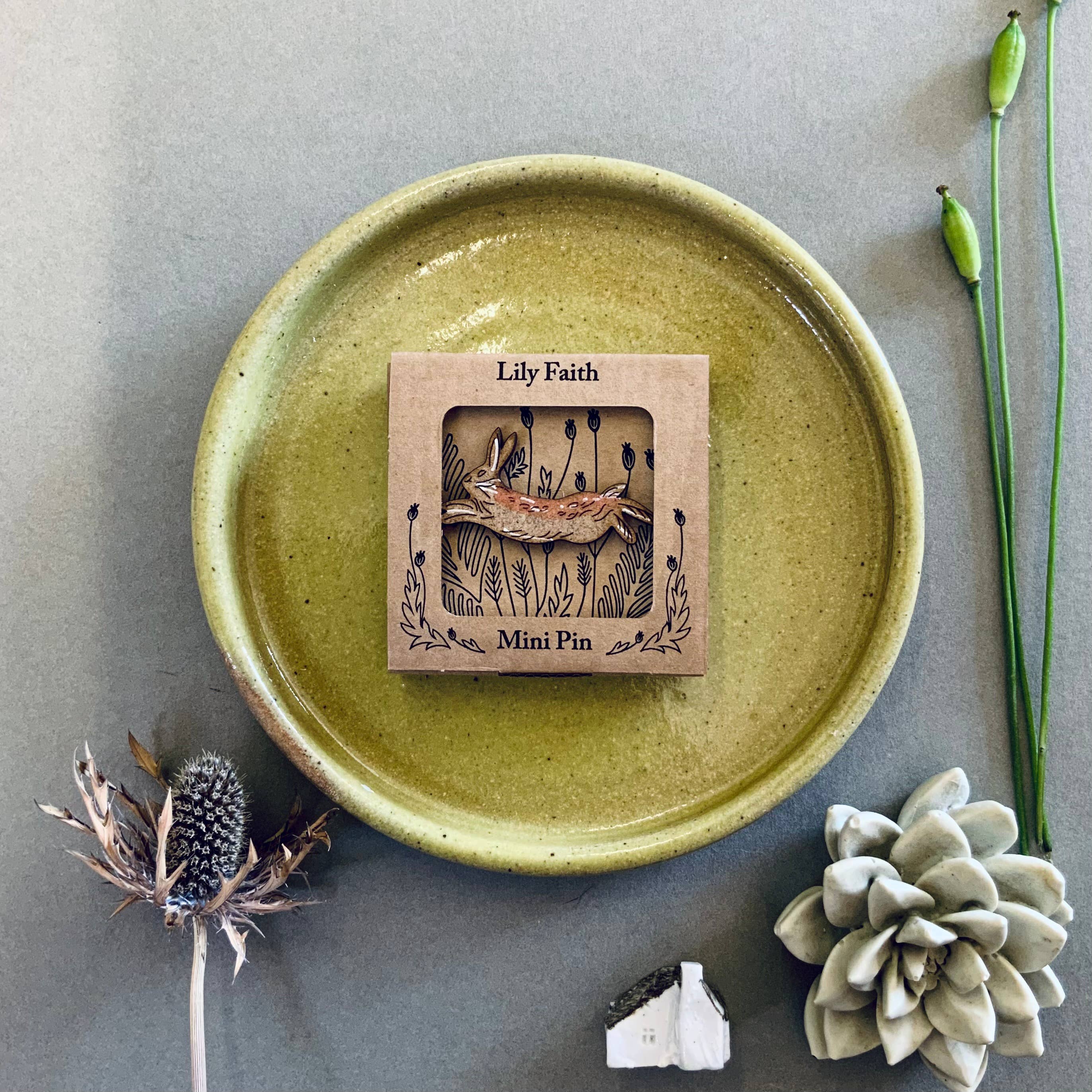 Lily Faith Hare Mini Pin Brooch