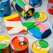 Bamboo Socks in a colourful tin!