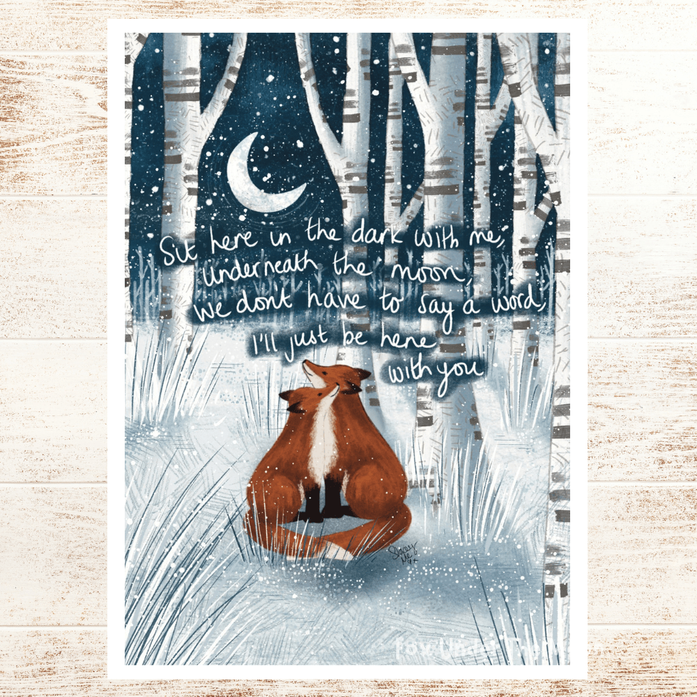 Sit With Me, Art Print A4
