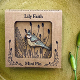 Blue Tit Mini Pin Brooch