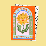 Grateful For You Sunflower Card