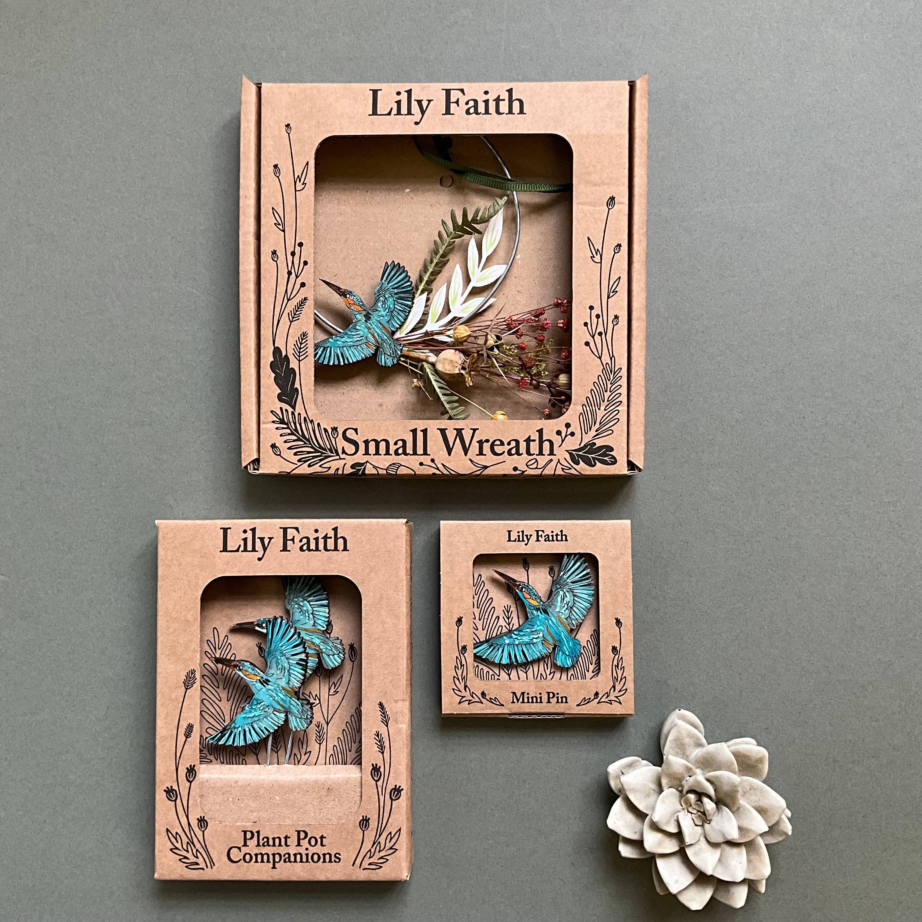 Lily Faith Kingfisher Mini Pin Brooch