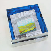 Handpainted landscape brooch