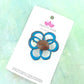 Flower brooch made from nut